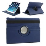 iPad Air 1 - läder fodral/skal vikbart 360 grader Mörkblå
