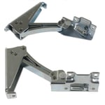 2 x Hoover Fridge Freezer Integrated Ingol Door Hinges Bracket Pair Upper Lower