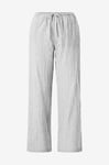 Gina Tricot - Byxor Dina Linen Trousers - Grå