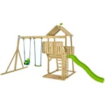 Tp Toys - Aire de jeux en bois avec glissière et portique Kingswood