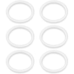 1X(6 Pack Rubber Gaskets Replacement Seal White O- for Ninja Juicer Blender Cups