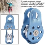 UK Climbing Single Pulley Al Mg Alloy Fixed Eye Single Rope Pulley For Mountain