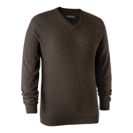 Deerhunter Kingston V-ringad stickad tröja Herr Dark Elm 3XL