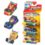 T-RACERS Mix ´N RACE 3 Pack – Pack of 3 collectible cars. Each car can be split in two with interchangeable parts and wheels. Pack 2/4