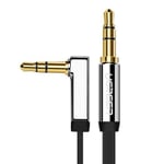 ugreen cable plat cable audio aux mini-jack 3,5 mm 1m argent (10597)