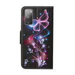 Fodral till Samsung Galaxy S20 FE - Svart fjäril Svart