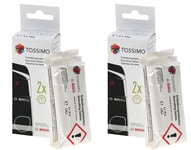 Pack of 2 Bosch Tassimo Descaling Tablets Descaler TCZ6004 00311530, 4 x 18g