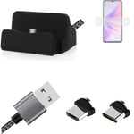 Docking Station for Oppo A77 5G + USB-Typ C und Micro-USB Connector