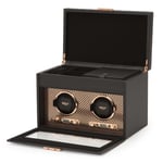 Wolf Axis Watch Winder 1 klokke Svart Kunstskinn 469316 - Unisex - Synthetic leather