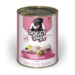 Doggy Dog Paté Sensitive Lot de 6 boîtes de 800 g de Nourriture Humide pour Chien sans céréales avec Huile de Saumon et Moule à lèvres Vertes, particulièrement Bien toléré, fabriqué en Allemagne