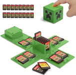 Nintendo Switch Game Card Case with 16 Slots (Minecraft Green) 