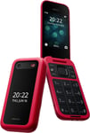 New Boxed Nokia 2660 Flip 4G Red 4G Unlocked Dual Sim Genuine UK Stock