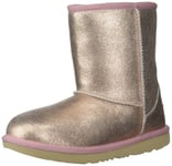UGG Kid's Classic Ii Metallic Glitter Boot, Rose Gold, 6 UK Child