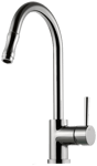 Tapwell Köksblandare EVO185 med utdragbar pip (Krom)