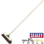 Sealey Broom 12"(300mm) Stiff/Hard Bristle Brush Cleaning Clean Floor Sweep