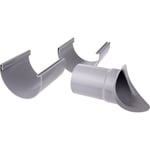 12&quot; x 90 mm Pipbit justerbar grå Plastmo