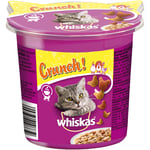 2 + 1 gratis! 3 x Whiskas snacks - Crunch: Kylling, Kalkun & And (15 x 100 g)