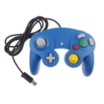 Bleu Manette De Jeu Filaire Pour Nintendo Gc Et Wii U, Contrôleur Pour Console, Accessoire De Jeu