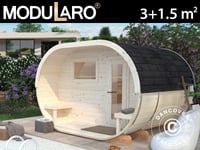 Bastutunna, Ø3,28x2,7x2,5m, 3,0+1,5m², Naturlig