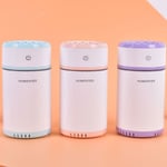 Creative Pull-out Design Air Humidifier With Led Lights Ultrason Purple One Size