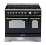 Lofra Spis Dolce Vita 90 cm 2 Ugnar Induktion - Range cooker (2 ovens) (Black/Brassed) Induction 3353