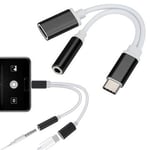 Adaptateur audio USB-C Mini Jack 3,5 mm pour POCO F3 5G,JL1523