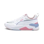 Puma X-RAY 2 Square JR Sneaker, White White-Pink Lady-Forever Blue, 4.5 UK