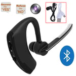 Bluetooth Wireless One Ear Headphones With Microphone Stereo Car Size