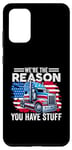 Coque pour Galaxy S20+ Nous sommes la raison pour laquelle vous avez des trucs Semi Truck American Trucker
