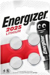 Energizer Lithium Battery CR2025 3 V Ref e300520500 Pack 4 150540