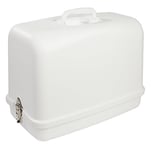 SINGER | Universal Hard Carrying Case, White, Impact Resistant Plastic, Fits Most Free-Arm Portable Sewing Machines - Sewing Made Easy
