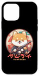 Coque pour iPhone 12 mini Neko Samurai Shiba Inu Chien