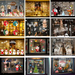 Merry Christmas Santa Claus Wall Stickers Decal Home Window Stor J