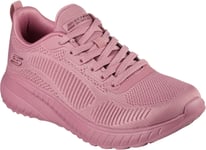 Skechers Womens Running Trainers Bob Squad Face Off Lace Up pink UK Size