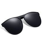 Polariserade Clip-on Solglasögon Unisex Anti-bländande