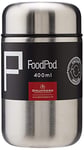 Pioneer Stainless Steel Vacuum Insulated Leak-Proof Food Pod Capsule Flask 6 Hours Hot 24 Hours Cold, Satin 400ml