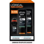 L'Oréal Paris Men Expert Collection Pure Carbon Box Protect Deodorant Roll-On 50 ml + 5in1 Shower Gel 2x400 1 Stk.