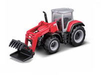 MAISTO MASSEY FERGUSON 8S.265 RED 7cm TRACTOR WITH GRAPPLE NEW IN BOX DIE CAST