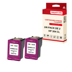 NOPAN-INK - x2 Cartouches compatibles pour HP 304CL XL304CLXLCyan + Magenta + Jaune pour HP DeskJet 2620 2630 2632 2633 3720 3733 3735 3750 3760