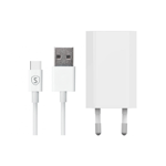 SiGN USB-C Laddare 1A, 2m - Vit