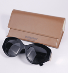 Burberry Sunglasses Black Cat-Eye Frame Dark Grey Lens 135mm Full Rim RRP €379