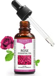 OEWWEX Rose Essential Oil for Face, Skin Oil with Vitamin C/E/B3, Retinol, Hyalu