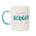 Jones Home & Gift Något Annorlunda Instant Mermaid Ceramic Mug One Size Multicolou