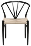 Dan-Form - Delta Stol Svart metall, sits natur