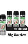Lynx Antiperspirant Deodorant Spray XL Africa the G.O.A.T. of fragrance 3x200 ml
