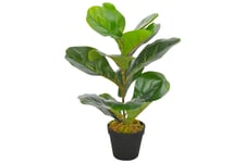 Be Basic Kunstig plante fiolinfiken med potte grønn 45 cm - Flerfarget