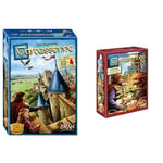 Asmodee Carcassonne Base Game and Traders and Builders Bundle