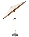 Nordic Breeze Collection - Ragusa Parasoll 3 m Beige/Alu Wood