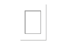 Galleri1 Passepartout Vit (Svart kärna) 30x30 (19x19)