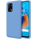 Tumundosmartphone Coque Silicone Liquide Ultra Douce pour Oppo A74 4G Couleur - Bleu